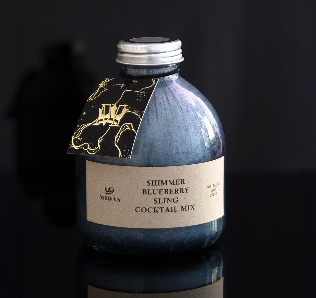 Midas Shimmer Blueberry Sling Cocktail Mix (500mL)