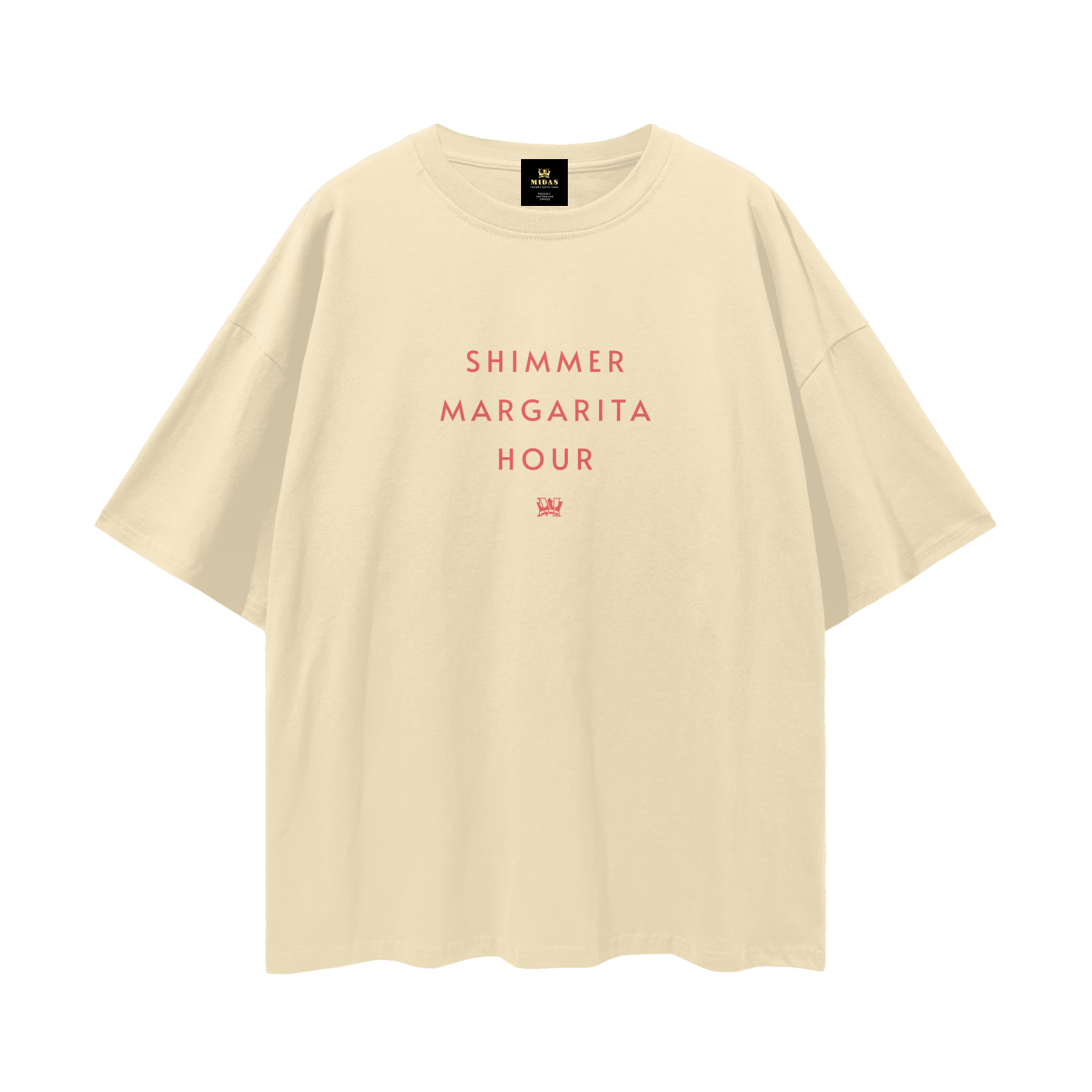NEW Midas Shimmer Margarita Hour Loose Drop Shoulder T-Shirt