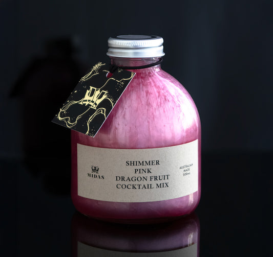 Midas Shimmer Pink Dragon Fruit Cocktail Mix (500mL)