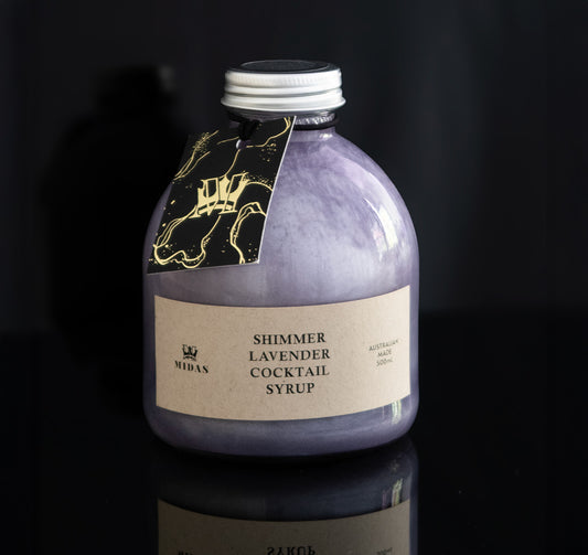 Midas Shimmer Lavender Cocktail Syrup (500mL)
