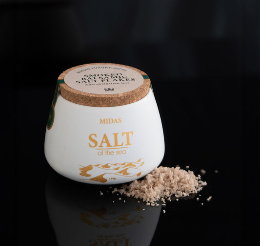 Midas Smoked Balsamic Snowflake Salt