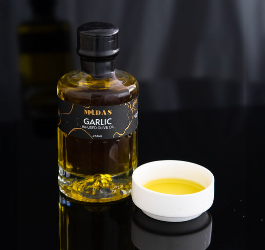 Midas Garlic Infused Olive Oil (250mL)