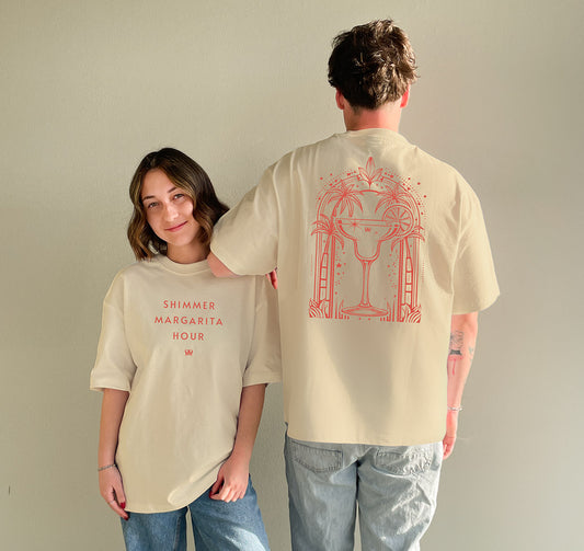 NEW Midas Shimmer Margarita Hour Loose Drop Shoulder T-Shirt